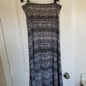 Lularoe black and white maxi skirt